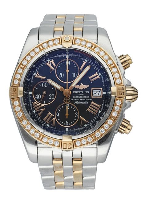 breitling chronomat evolution diamond bezel|breitling chronometer for sale.